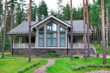 Проекты Финских домов из клееного бруса: Чем хороши и как оформить? (180+ Фото)