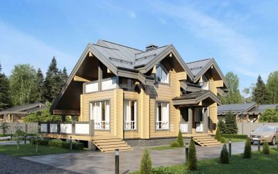 Проекты Финских домов из клееного бруса: Чем хороши и как оформить? (180+ Фото)
