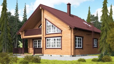 Проекты Финских домов из клееного бруса: Чем хороши и как оформить? (180+ Фото)