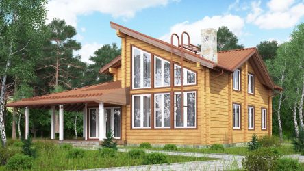 Проекты Финских домов из клееного бруса: Чем хороши и как оформить? (180+ Фото)