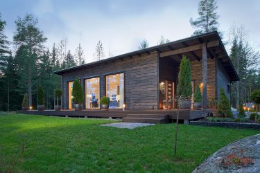 Проекты Финских домов из клееного бруса: Чем хороши и как оформить? (180+ Фото)