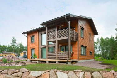 Проекты Финских домов из клееного бруса: Чем хороши и как оформить? (180+ Фото)