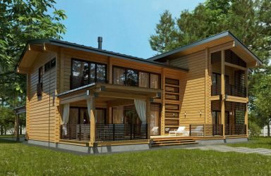 Проекты Финских домов из клееного бруса: Чем хороши и как оформить? (180+ Фото)