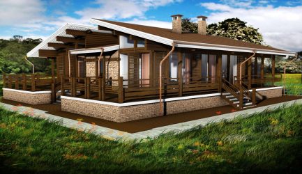 Проекты Финских домов из клееного бруса: Чем хороши и как оформить? (180+ Фото)