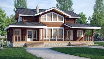 Проекты Финских домов из клееного бруса: Чем хороши и как оформить? (180+ Фото)