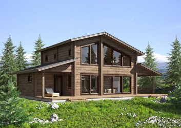Проекты Финских домов из клееного бруса: Чем хороши и как оформить? (180+ Фото)
