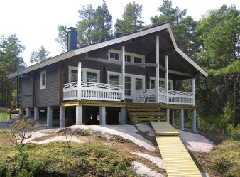 Проекты Финских домов из клееного бруса: Чем хороши и как оформить? (180+ Фото)