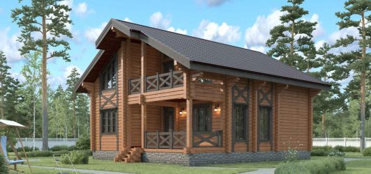 Проекты Финских домов из клееного бруса: Чем хороши и как оформить? (180+ Фото)