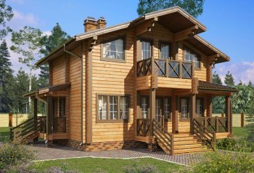 Проекты Финских домов из клееного бруса: Чем хороши и как оформить? (180+ Фото)