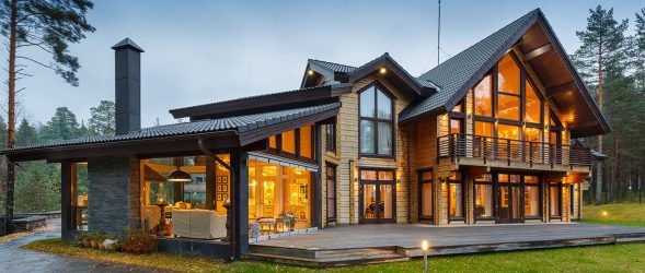 Проекты Финских домов из клееного бруса: Чем хороши и как оформить? (180+ Фото)