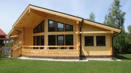 Проекты Финских домов из клееного бруса: Чем хороши и как оформить? (180+ Фото)