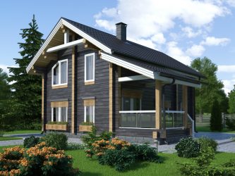 Проекты Финских домов из клееного бруса: Чем хороши и как оформить? (180+ Фото)