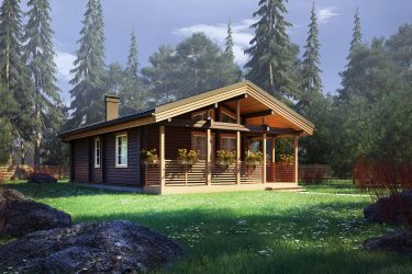 Проекты Финских домов из клееного бруса: Чем хороши и как оформить? (180+ Фото)