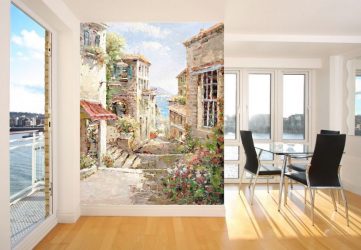 Фреска в Интерьере — Как она выглядит в прихожей, гостиной, кухни и спальни? 150+ Фото Вариантов оригинальных идей