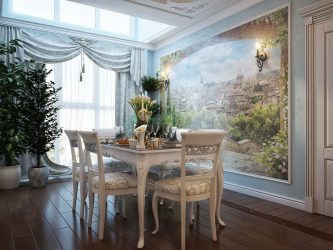 Фреска в Интерьере — Как она выглядит в прихожей, гостиной, кухни и спальни? 150+ Фото Вариантов оригинальных идей