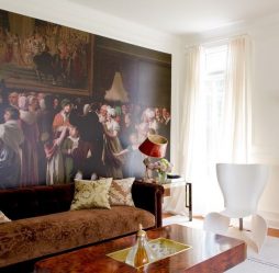 Фреска в Интерьере — Как она выглядит в прихожей, гостиной, кухни и спальни? 150+ Фото Вариантов оригинальных идей