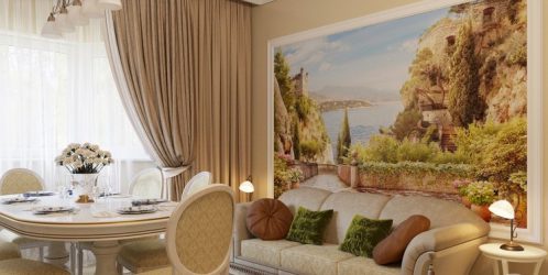 Фреска в Интерьере — Как она выглядит в прихожей, гостиной, кухни и спальни? 150+ Фото Вариантов оригинальных идей