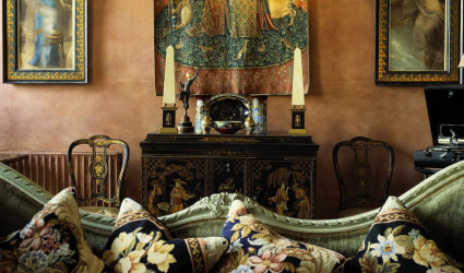 Гобелен в интерьере: Элегантное сочетание со стилями, идеи оформления (100+Фото). Как создать уютный дизайн своими руками? (шторы, покрывала, картины)