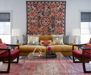 Гобелен в интерьере: Элегантное сочетание со стилями, идеи оформления (100+Фото). Как создать уютный дизайн своими руками? (шторы, покрывала, картины)