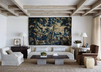 Гобелен в интерьере: Элегантное сочетание со стилями, идеи оформления (100+Фото). Как создать уютный дизайн своими руками? (шторы, покрывала, картины)