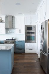 Дизайн кухни в голубых тонах: К какому стилю обратиться? 170+ Фото невероятных интерьерных сочетаний
