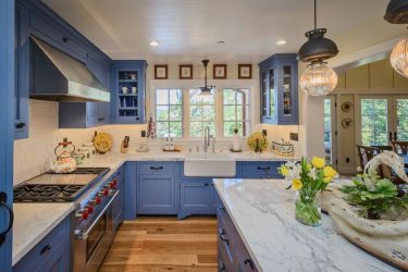 Дизайн кухни в голубых тонах: К какому стилю обратиться? 170+ Фото невероятных интерьерных сочетаний