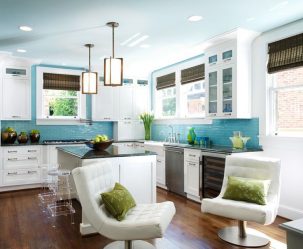 Голубой: Дзен-цвет в интерьере, чтобы достичь безмятежности. 210+ (Фото) Сочетания цветов на кухне, в гостиной, в спальне