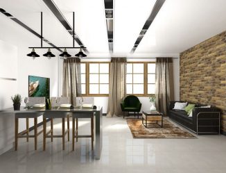Гостиная в стиле лофт – предпочтение креативной творческой богемы (240+Фото). Эффектный дизайн с минимальной отделкой (мебель, освещение, предметы интерьера)
