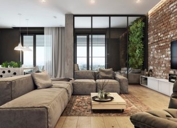 Гостиная в стиле лофт – предпочтение креативной творческой богемы (240+Фото). Эффектный дизайн с минимальной отделкой (мебель, освещение, предметы интерьера)