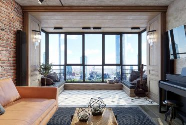 Гостиная в стиле лофт – предпочтение креативной творческой богемы (240+Фото). Эффектный дизайн с минимальной отделкой (мебель, освещение, предметы интерьера)