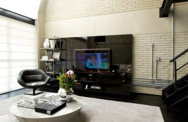 Гостиная в стиле лофт – предпочтение креативной творческой богемы (240+Фото). Эффектный дизайн с минимальной отделкой (мебель, освещение, предметы интерьера)