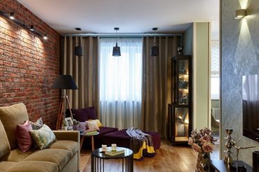 Гостиная в стиле лофт – предпочтение креативной творческой богемы (240+Фото). Эффектный дизайн с минимальной отделкой (мебель, освещение, предметы интерьера)