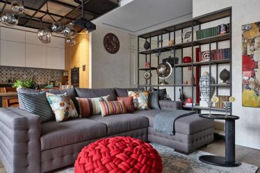 Гостиная в стиле лофт – предпочтение креативной творческой богемы (240+Фото). Эффектный дизайн с минимальной отделкой (мебель, освещение, предметы интерьера)