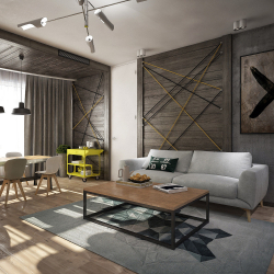 Гостиная в стиле лофт – предпочтение креативной творческой богемы (240+Фото). Эффектный дизайн с минимальной отделкой (мебель, освещение, предметы интерьера)