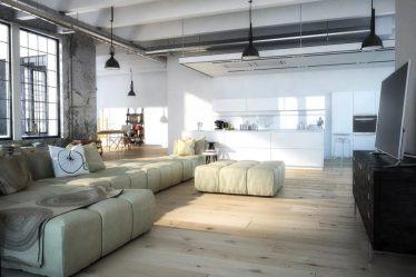 Гостиная в стиле лофт – предпочтение креативной творческой богемы (240+Фото). Эффектный дизайн с минимальной отделкой (мебель, освещение, предметы интерьера)