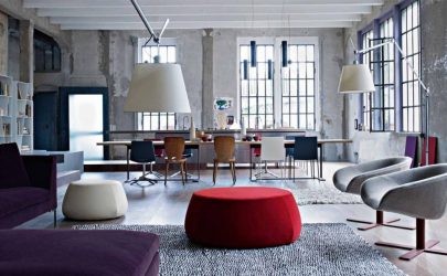 Гостиная в стиле лофт – предпочтение креативной творческой богемы (240+Фото). Эффектный дизайн с минимальной отделкой (мебель, освещение, предметы интерьера)