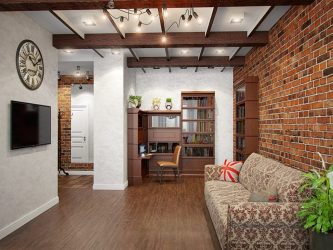 Гостиная в стиле лофт – предпочтение креативной творческой богемы (240+Фото). Эффектный дизайн с минимальной отделкой (мебель, освещение, предметы интерьера)