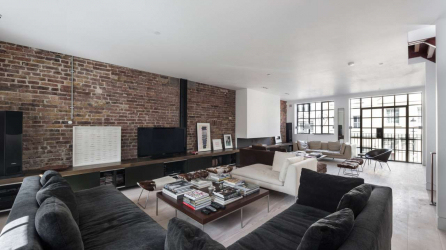 Гостиная в стиле лофт – предпочтение креативной творческой богемы (240+Фото). Эффектный дизайн с минимальной отделкой (мебель, освещение, предметы интерьера)