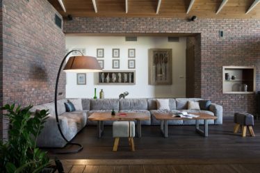 Гостиная в стиле лофт – предпочтение креативной творческой богемы (240+Фото). Эффектный дизайн с минимальной отделкой (мебель, освещение, предметы интерьера)