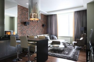 Гостиная в стиле лофт – предпочтение креативной творческой богемы (240+Фото). Эффектный дизайн с минимальной отделкой (мебель, освещение, предметы интерьера)