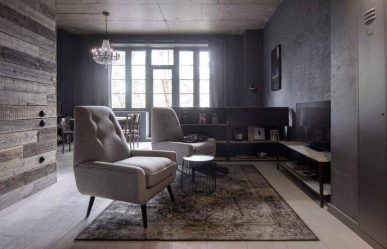 Гостиная в стиле лофт – предпочтение креативной творческой богемы (240+Фото). Эффектный дизайн с минимальной отделкой (мебель, освещение, предметы интерьера)