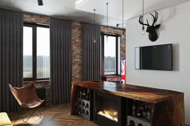 Гостиная в стиле лофт – предпочтение креативной творческой богемы (240+Фото). Эффектный дизайн с минимальной отделкой (мебель, освещение, предметы интерьера)