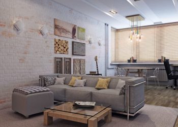 Гостиная в стиле лофт – предпочтение креативной творческой богемы (240+Фото). Эффектный дизайн с минимальной отделкой (мебель, освещение, предметы интерьера)