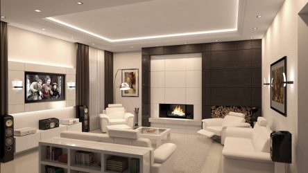 Дизайн гостиной в частном доме. Приемы оформления и ТОП-6 бюджетных способов преображения + 200 ФОТО