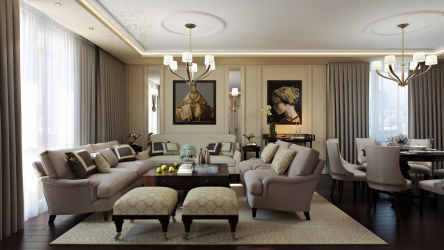 Дизайн гостиной в частном доме. Приемы оформления и ТОП-6 бюджетных способов преображения + 200 ФОТО