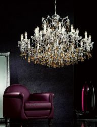 Хрустальные люстры в интерьере гостиной и спальни. Создаем красивое освещение: 150+Фото (потолочные, подвесные, классические)