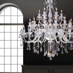 Хрустальные люстры в интерьере гостиной и спальни. Создаем красивое освещение: 150+Фото (потолочные, подвесные, классические)