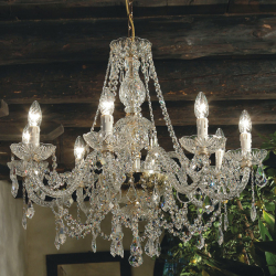 Хрустальные люстры в интерьере гостиной и спальни. Создаем красивое освещение: 150+Фото (потолочные, подвесные, классические)