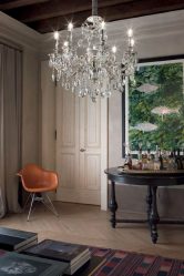 Хрустальные люстры в интерьере гостиной и спальни. Создаем красивое освещение: 150+Фото (потолочные, подвесные, классические)