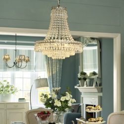 Хрустальные люстры в интерьере гостиной и спальни. Создаем красивое освещение: 150+Фото (потолочные, подвесные, классические)